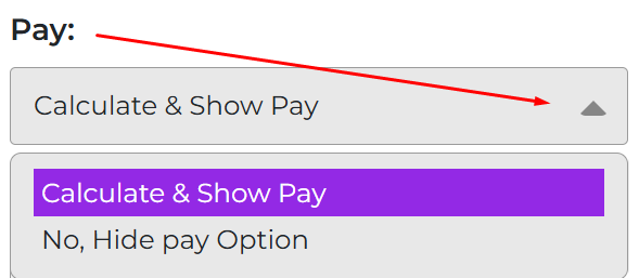 Pay setting
